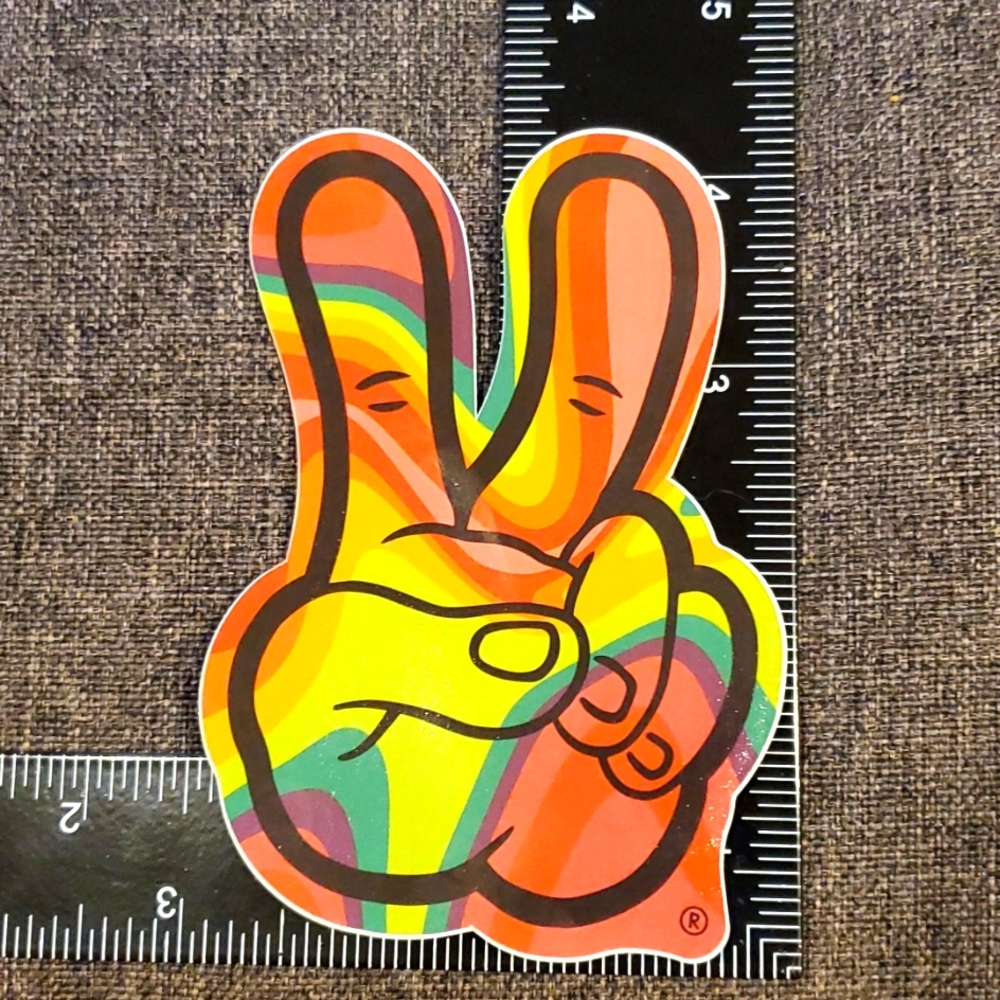 Peace Sign Dutch Bros Sticker stickers